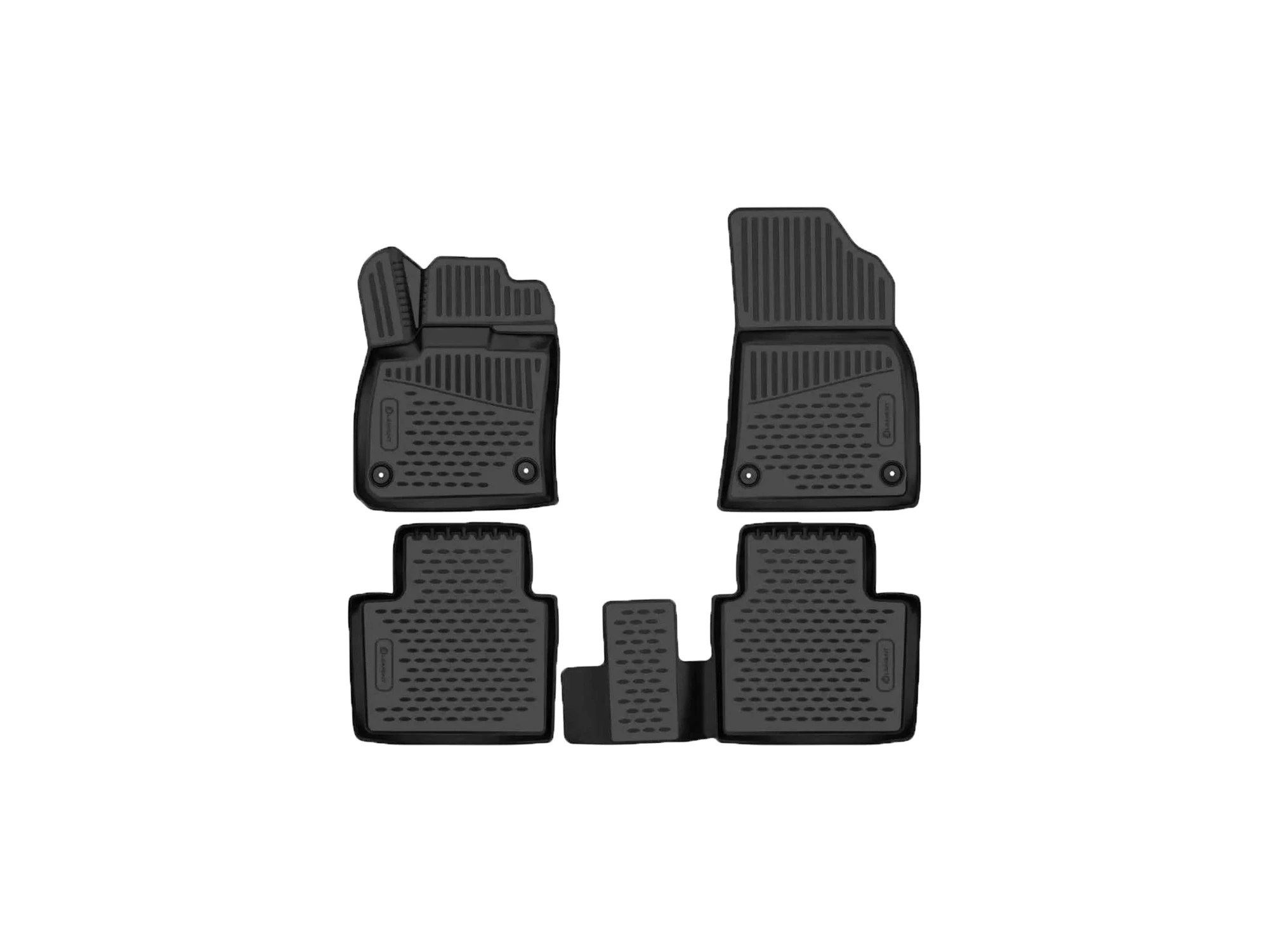 Коврики 3D в салон полиуретан 4шт для Geely Monjaro I Рестайлинг Черный Element EVA.ELEMENT3DA71829210k