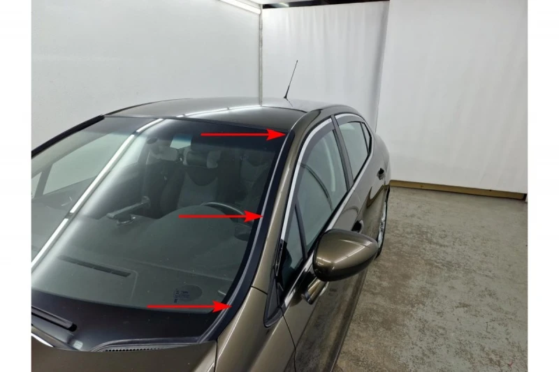 Водосток лобового стекла Премиум для Citroen C4 II Рестайлинг Черный Стрелка 11 VP.208