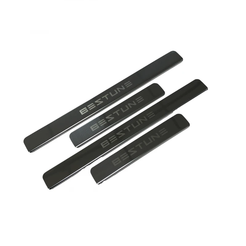 Накладки на пороги из нержавеющей стали 4шт. для FAW Bestune T77  INOX INOX.FAW.BESTUNET77/T55.2020.ST