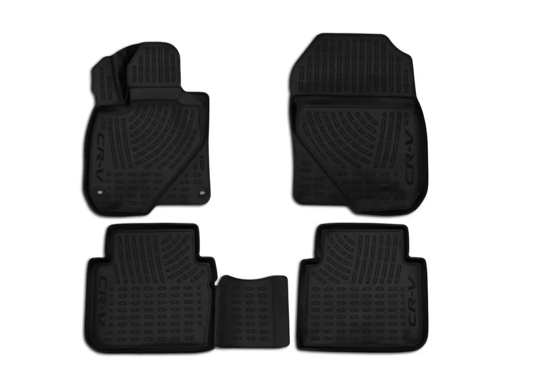 Коврики 3D в салон полиуретан 4 шт для Honda CR-V V Черный Element AOY00003