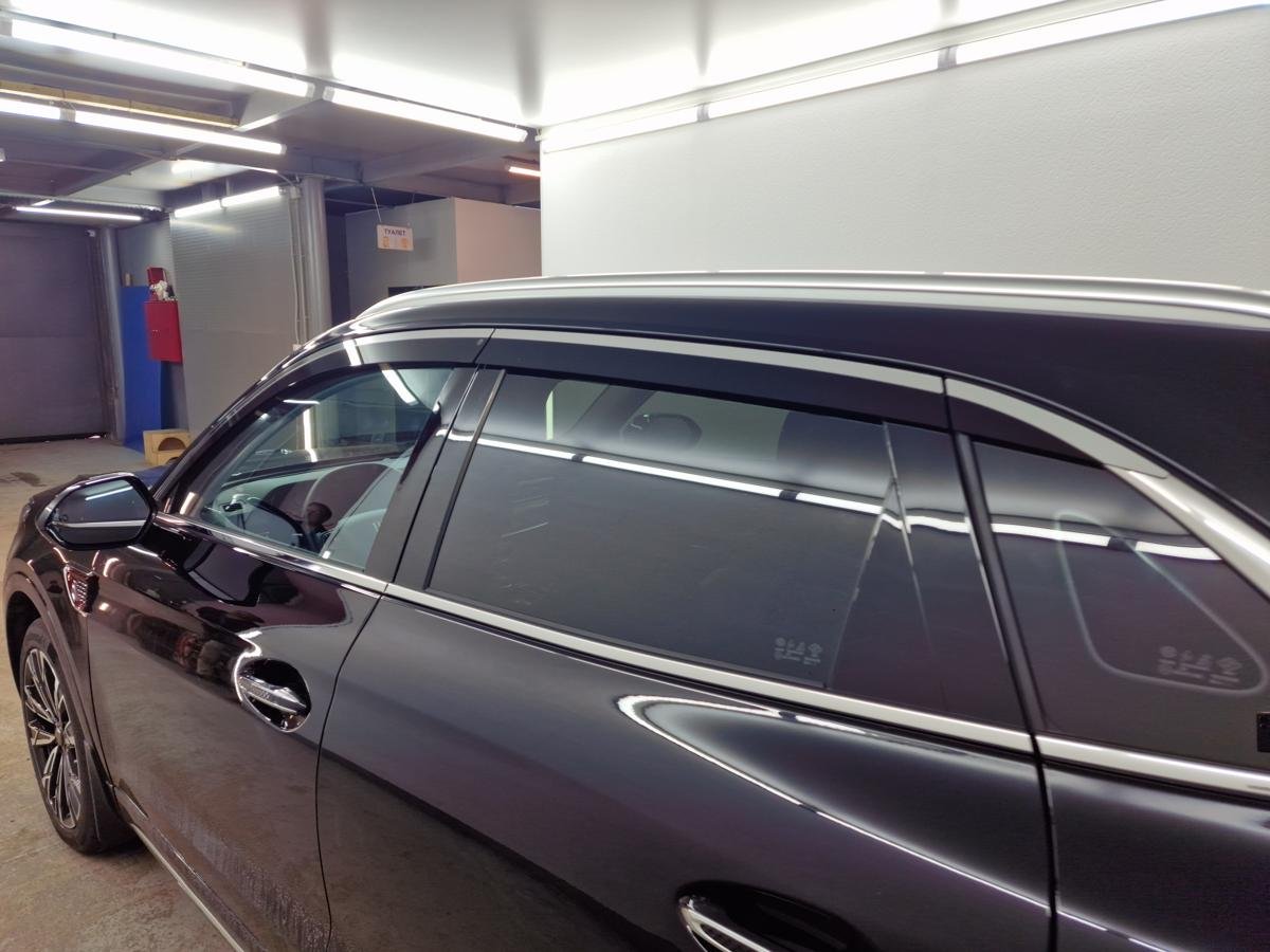 Дефлекторы окон с хром накладками 2D 6 шт для Hongqi HS5 I