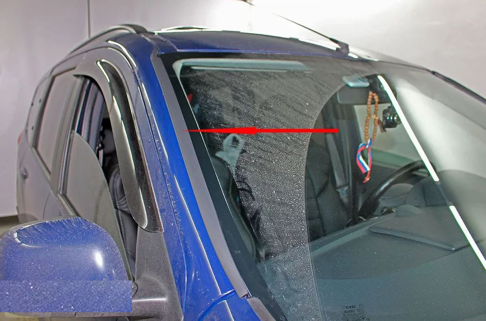 Дефлектор (водосток) лобового стекла для Renault Dokker I