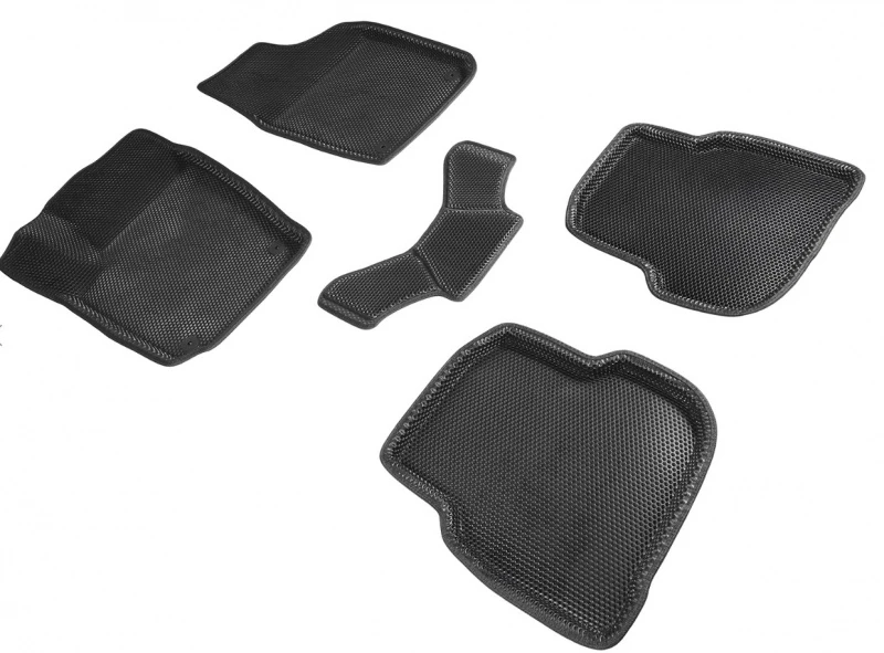 Коврики 3D EVA "СОТА" для Volkswagen Polo V Черный Seintex 95245