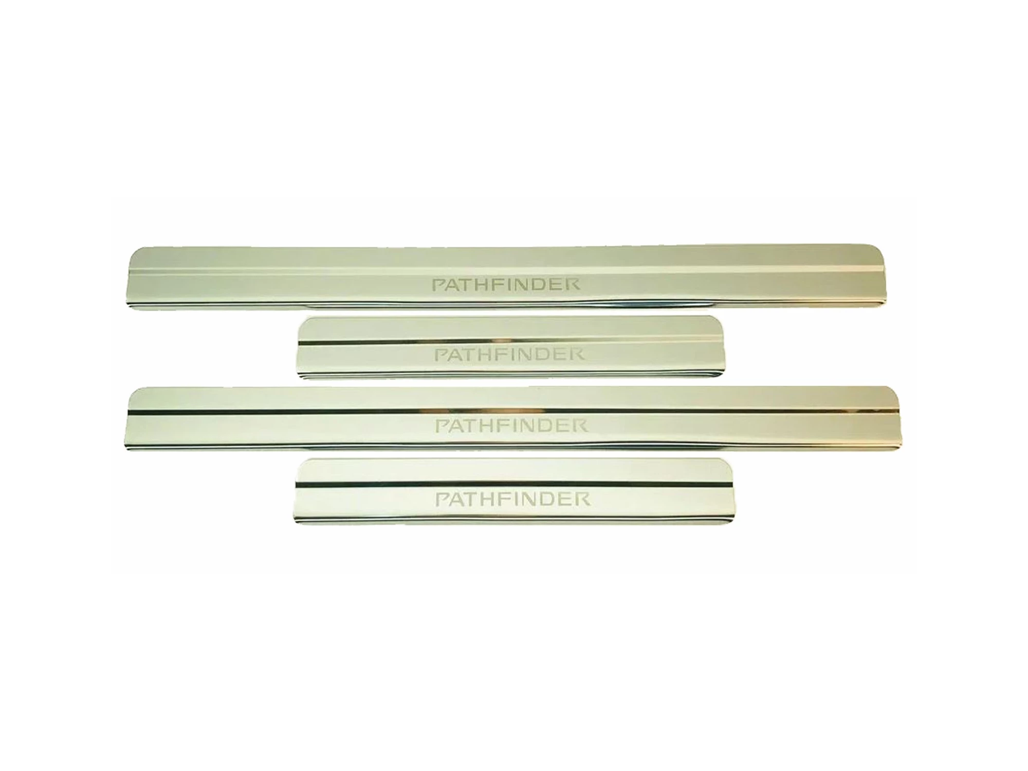 Накладки на пороги из нержавеющей стали 4шт. для Nissan Pathfinder III Рестайлинг