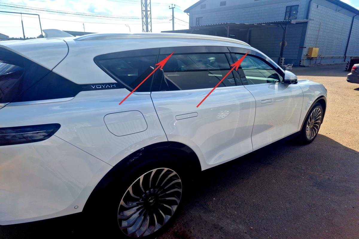 Дефлекторы окон 2D 6 шт. для Voyah Free I Рестайлинг