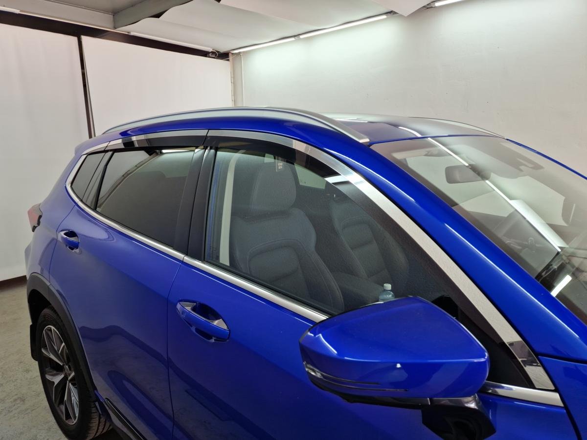 Дефлекторы окон с хром накладками 2D 6 шт для EXEED LX