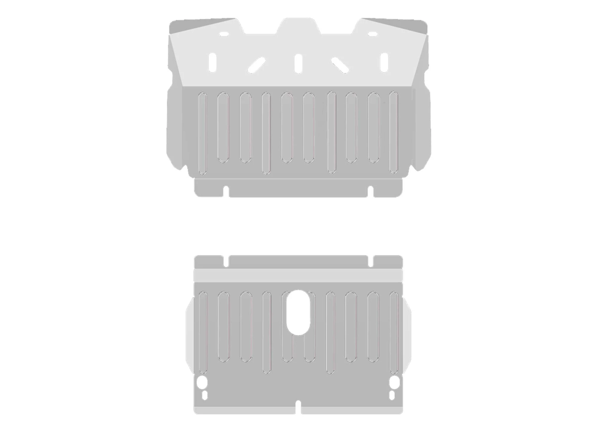 Защита рулевых тяг и картера (2 части) для Toyota Hilux Surf III Рестайлинг  Alfeco ALF24109AL4