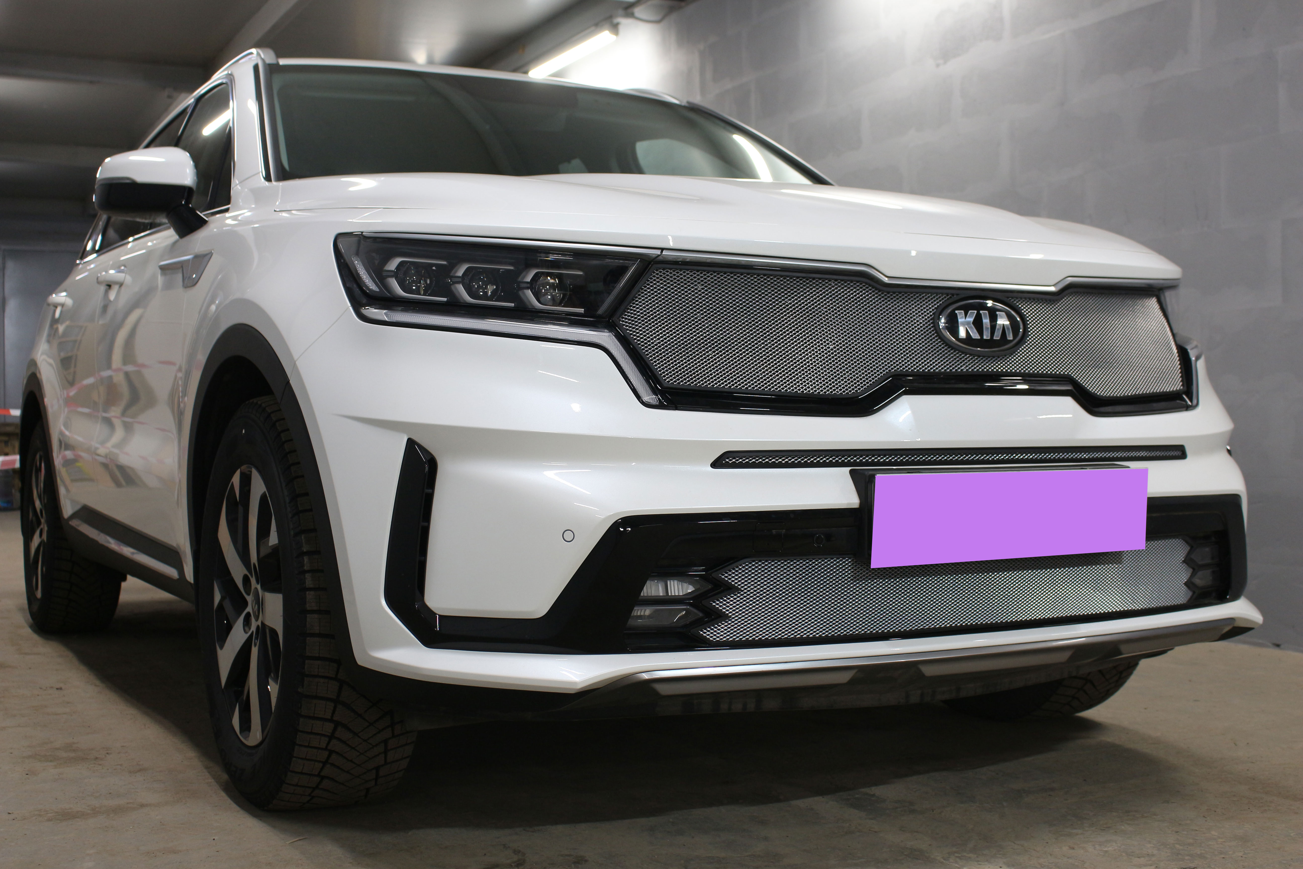 Защитная сетка радиатора центр для Kia Sorento IV