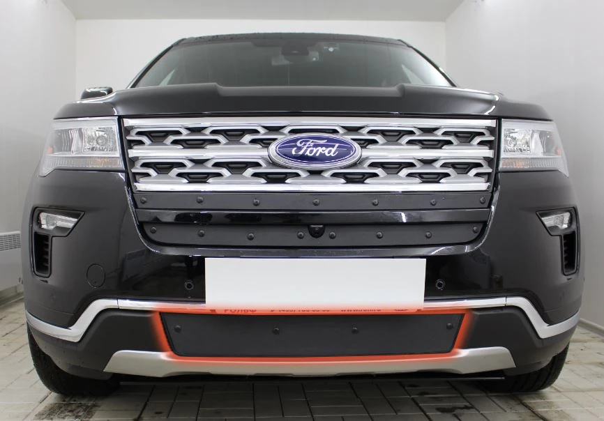 Зимняя заглушка радиатора к съемной сетке низ для Ford Explorer V Рестайлинг 2