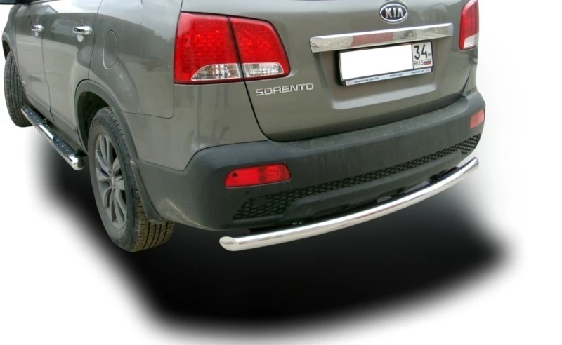 Защита заднего бампера d60 мм для Kia Sorento II  Юко KSR.09.13