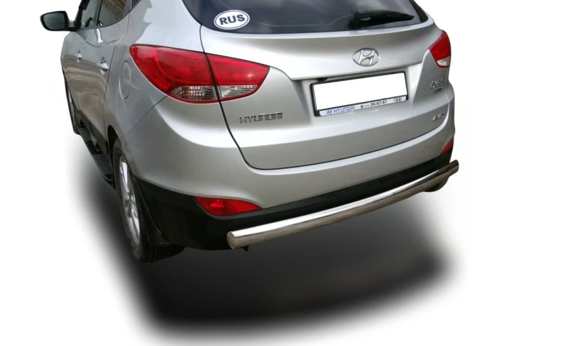 Защита заднего бампера овал d75х42 мм для Hyundai ix35 I  Юко HYX35.10.16-75