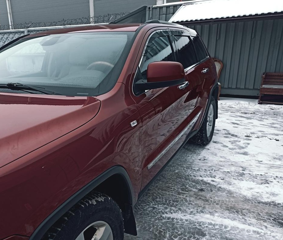 Дефлекторы окон с хром накладками 2D 6 шт для Jeep Grand Cherokee IV (WK2)