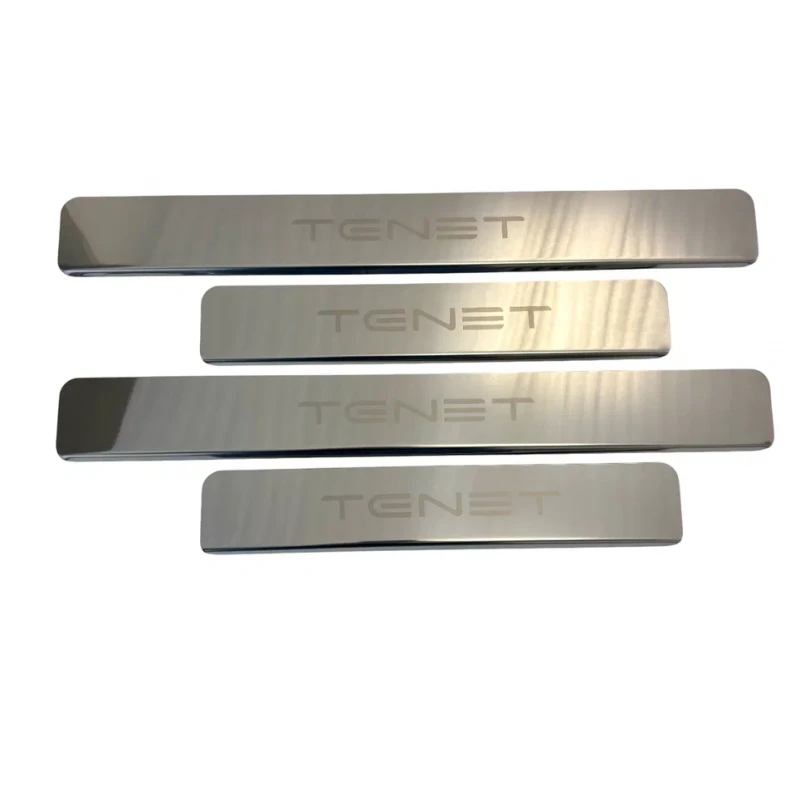 Накладки на пороги из нержавеющей стали 4шт. для TENET T8 Хром INOX INOX.TENE.T8.2025.ST