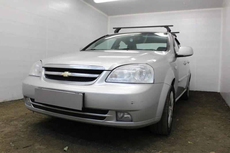 Защитная сетка радиатора низ для Chevrolet Lacetti Черный Стрелка 11 CHLAC.hb.black