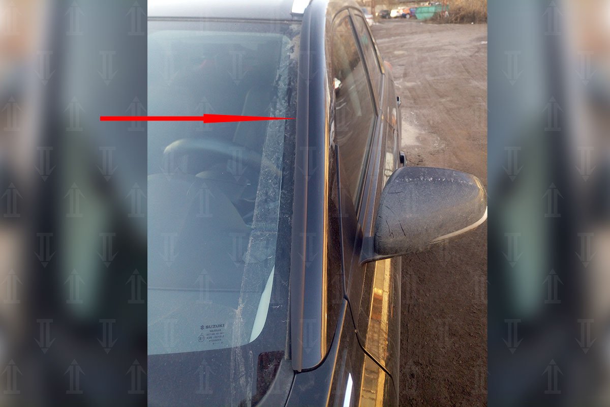 Дефлектор (водосток) лобового стекла для Suzuki Vitara II Рестайлинг