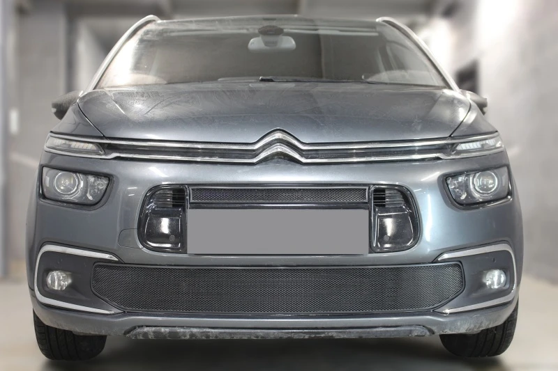 Комплект сеток black верх и низ для Citroen Grand C4 Picasso II Рестайлинг Черный Стрелка 11 CC4.GP.black.top-CC4.GP.black.bot