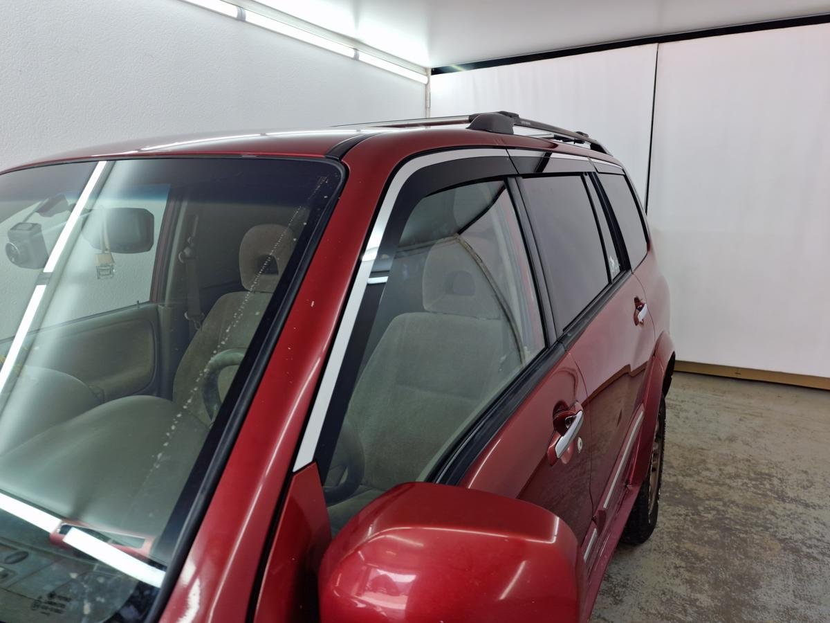 Дефлекторы окон 2D с хром накладками 6 шт. для Suzuki Grand Vitara XL-7 I Рестайлинг