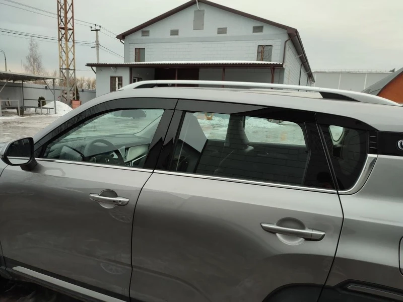 Дефлекторы окон 2D 6 шт для Changan CS35PLUS I Черные Стрелка 11 2D091-6.S11
