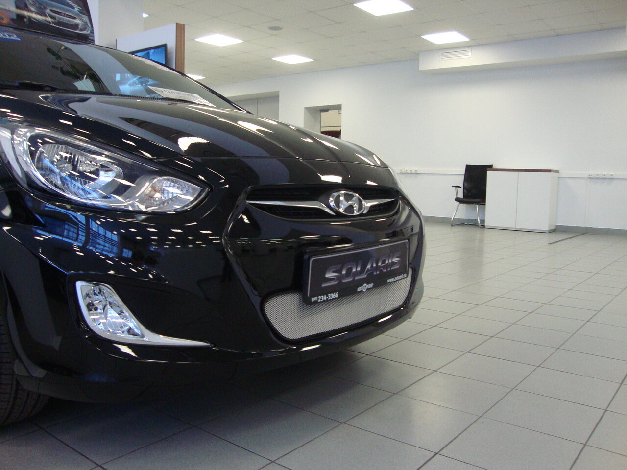 Защитная сетка радиатора для Hyundai Solaris I