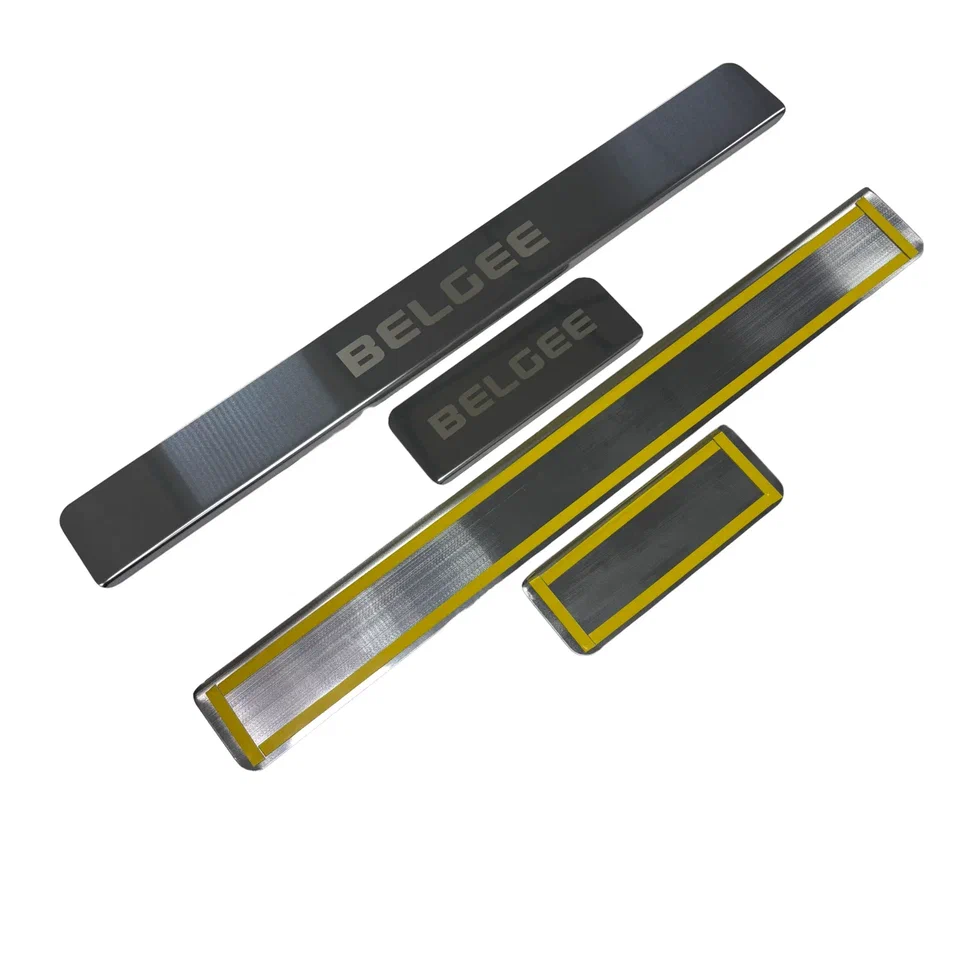 Накладки на пороги из нержавеющей стали 4шт. для Geely Belgee X50 