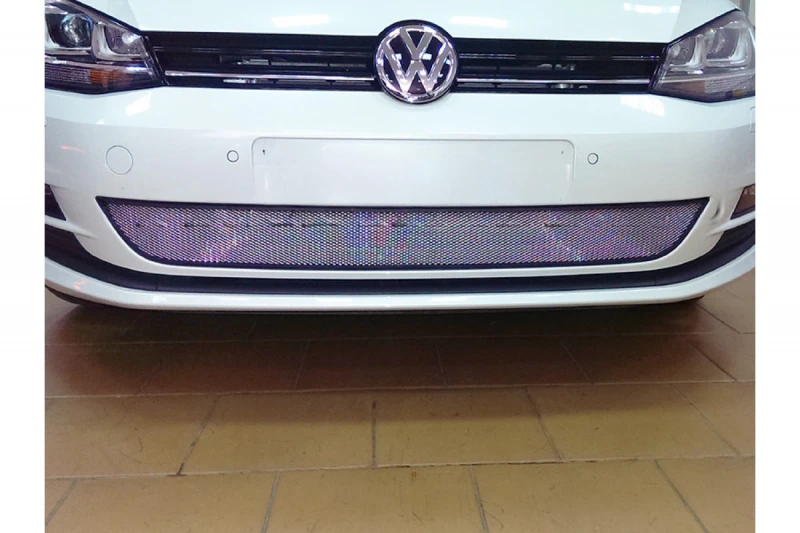Зимняя заглушка радиатора на стяжке низ для Volkswagen Golf VII  Стрелка 11 ZZ.WGOL.bot