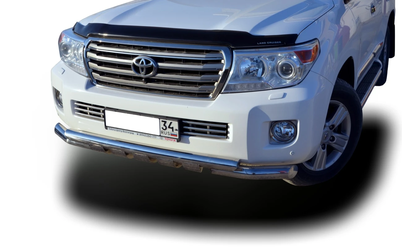 Защита переднего бампера G 5 зубьев d76 мм для Toyota Land Cruiser 200 Series Рестайлинг 1  Юко TLC200.13.05-5