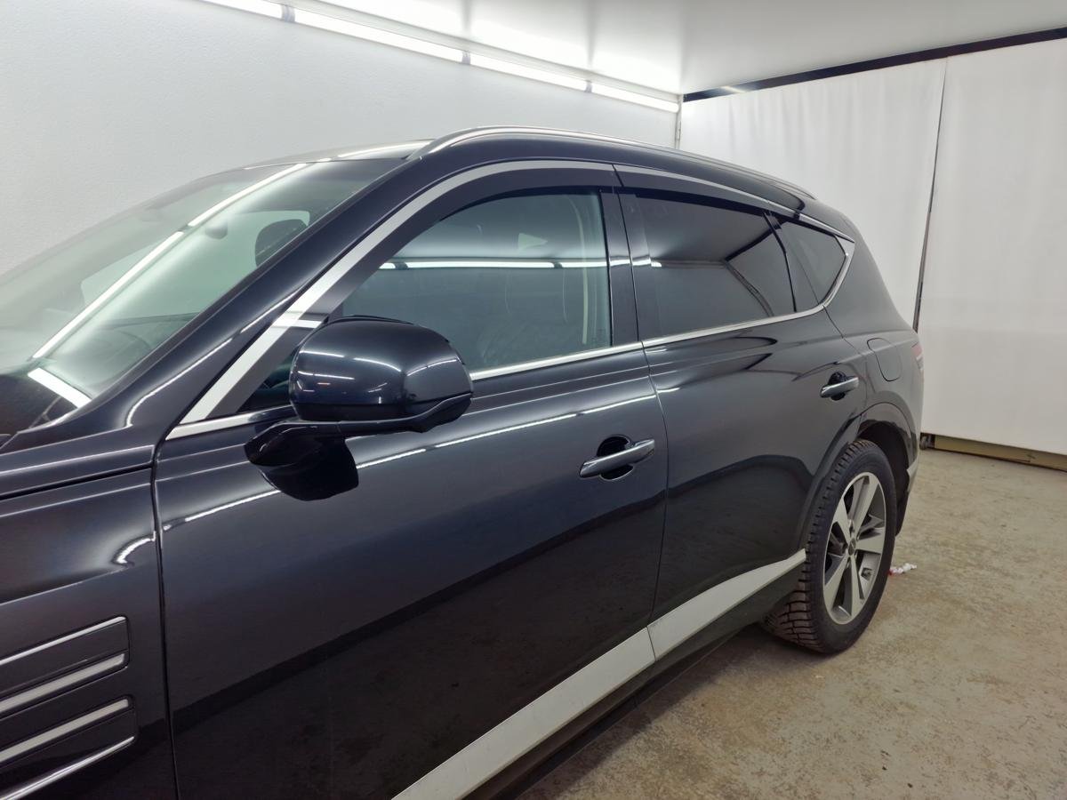 Дефлекторы окон 2D с хром накладками 6 шт. для Genesis GV80 I