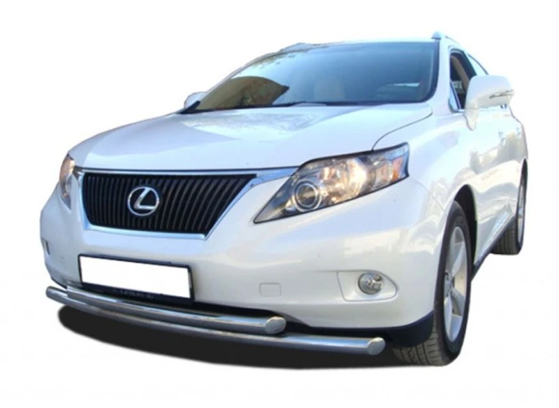 Защита переднего бампера двойная d60/60 мм для Lexus RX III Рестайлинг  Юко LRX.270.09.03