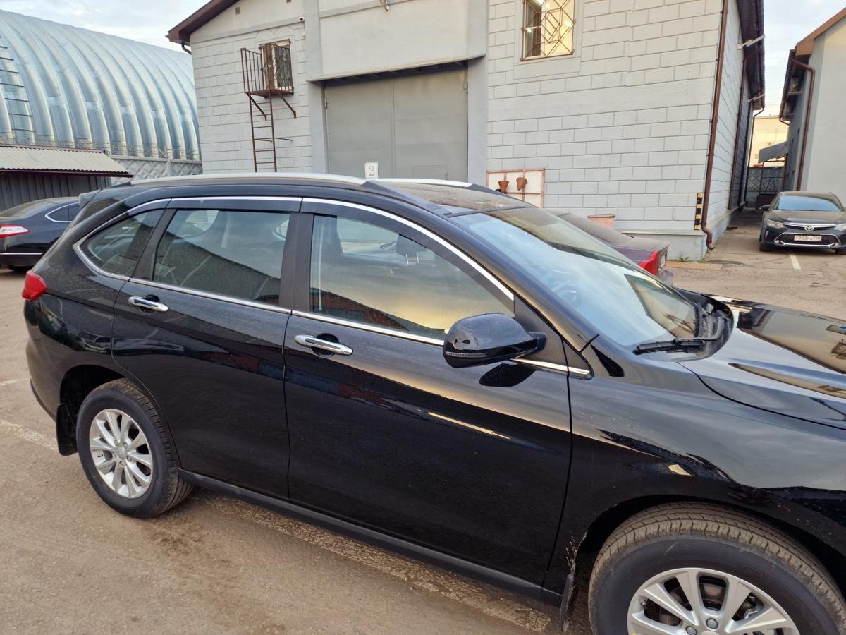 Дефлекторы окон 2D с хром накладками 6 шт. для Haval M6 II