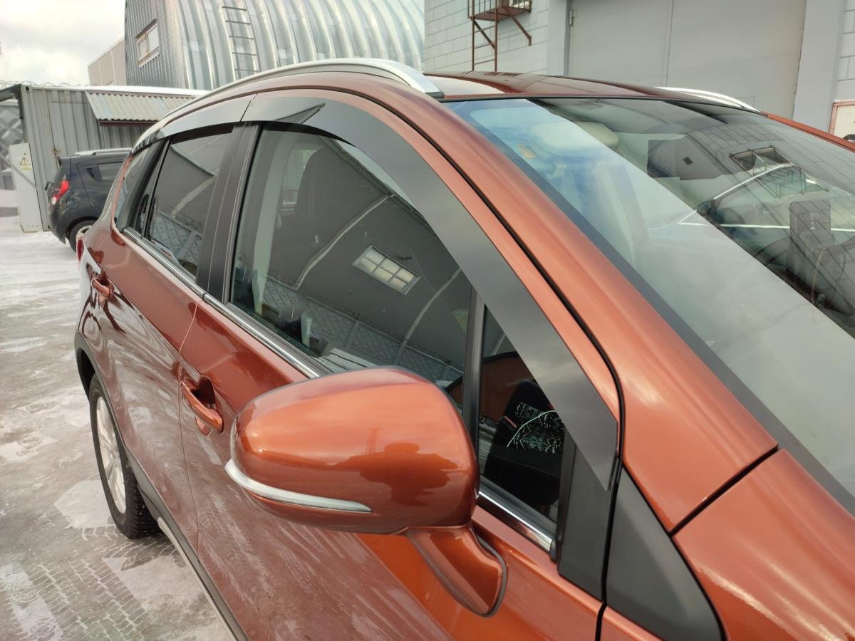 Дефлекторы окон 2D 6 шт для Suzuki SX4 II (S-Cross) Рестайлинг
