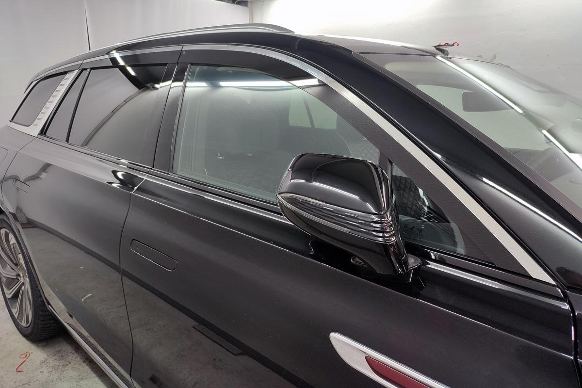 Дефлекторы окон с хром накладками 2D 6 шт для Hongqi E-HS9