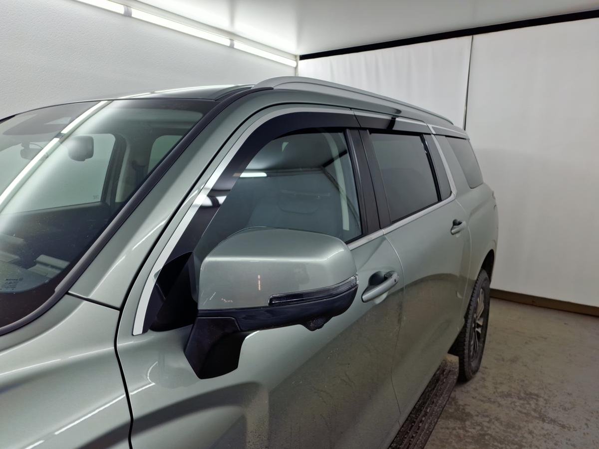 Дефлекторы окон 2D с хром накладками 6 шт. для Haval H5 II