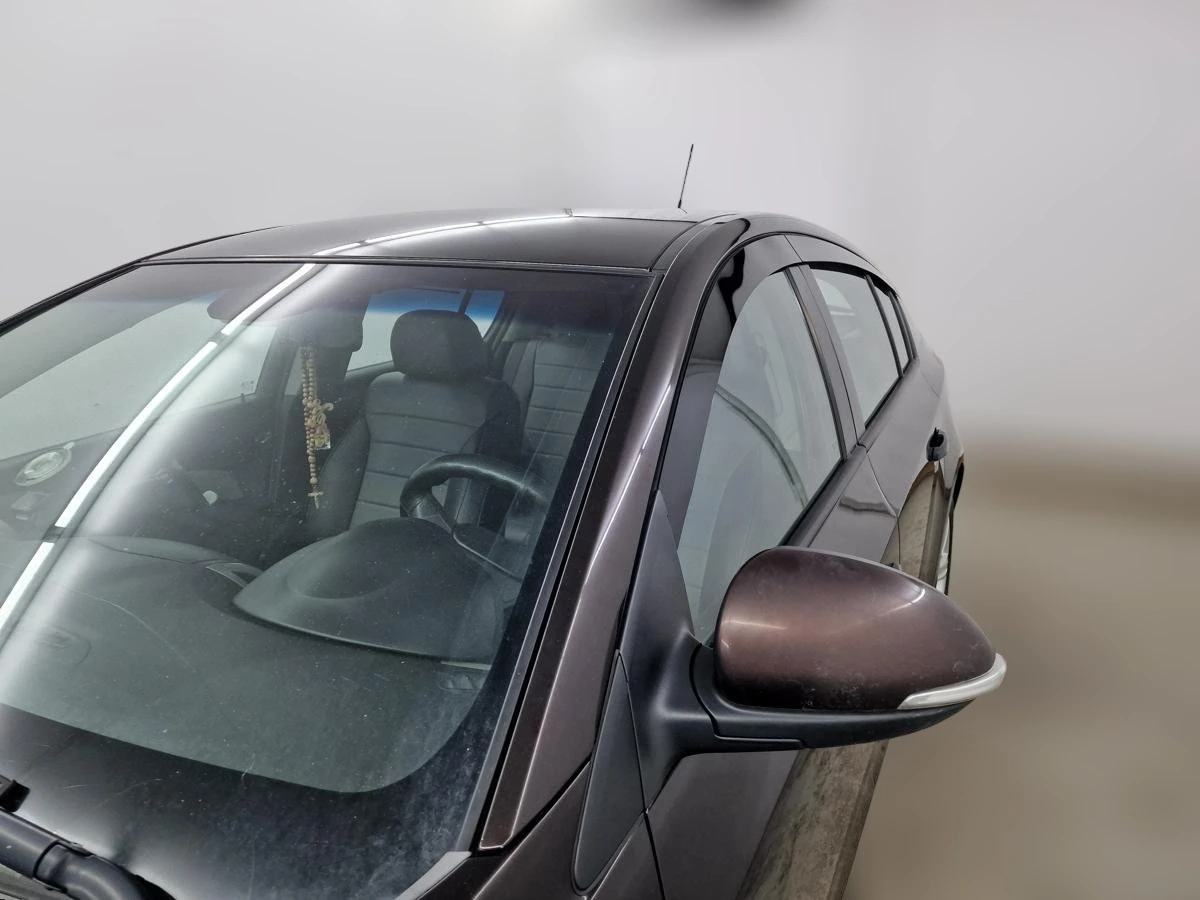 Дефлекторы окон 2D 6 шт. под наклоном для Chevrolet Cruze I Рестайлинг Черный Стрелка 11 2D446-6.S11