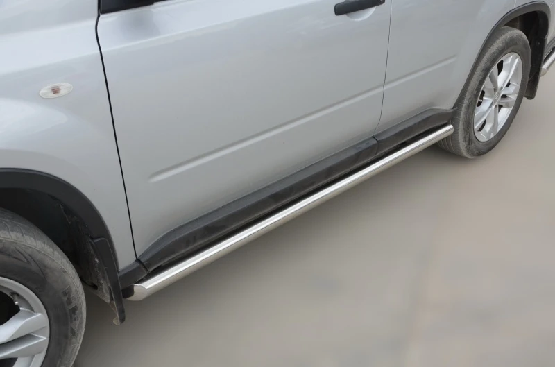 Пороги труба d60 мм для Nissan X-Trail II  Юко NXT.07.32