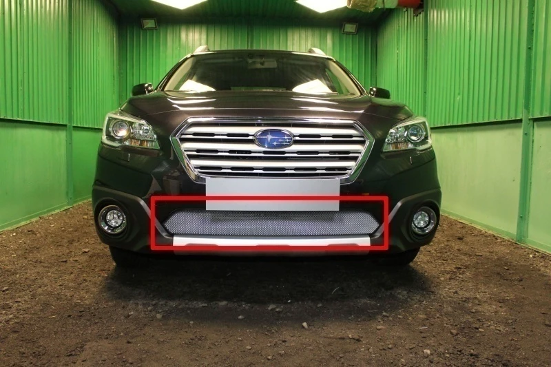 Защитная сетка радиатора для Subaru Outback V Хром Стрелка 11 SUBOUT15.chrome