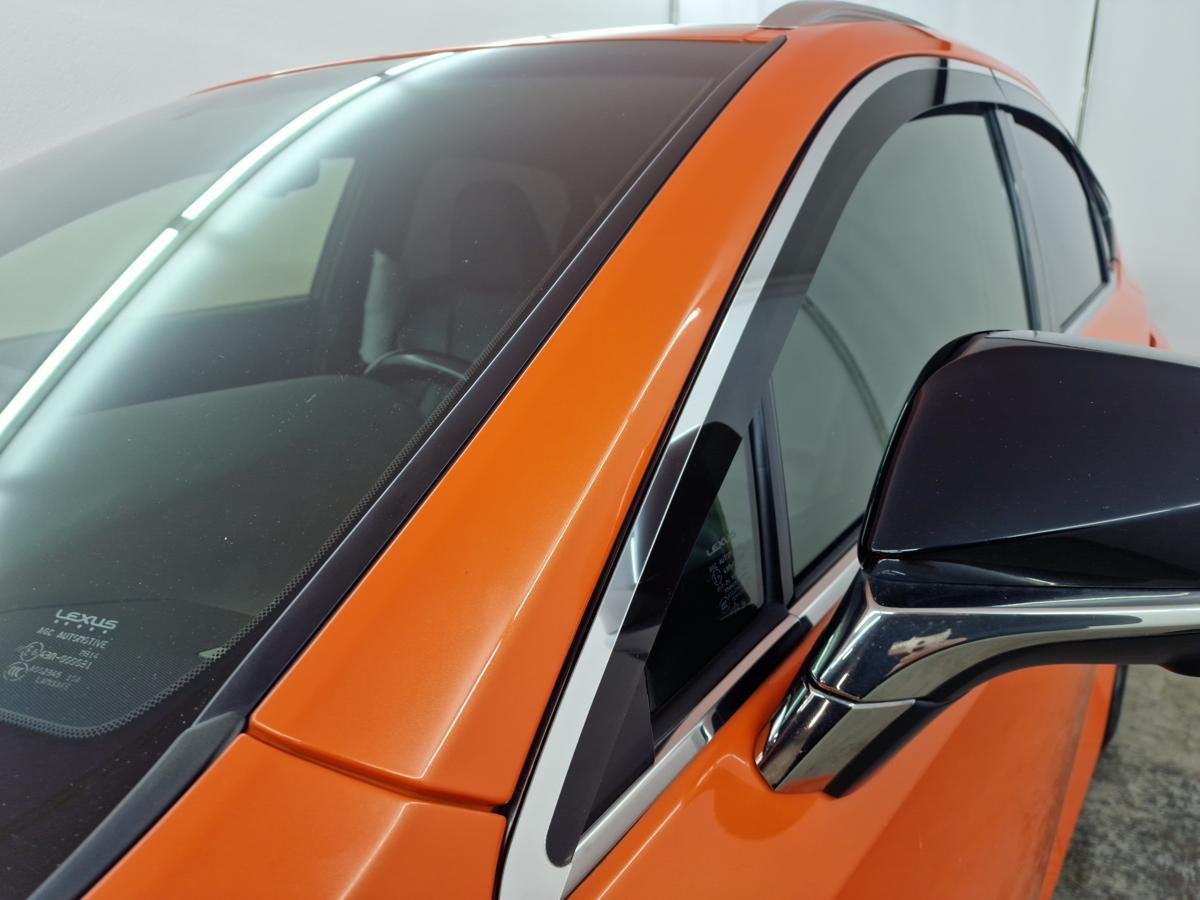 Дефлекторы окон с хром накладками 2D 6 шт для Lexus NX I Рестайлинг