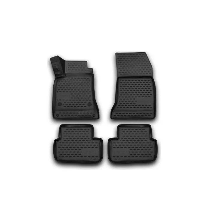Коврики 3D в салон полиуретан 4 шт для Mercedes-Benz GLA I (X156) Черный