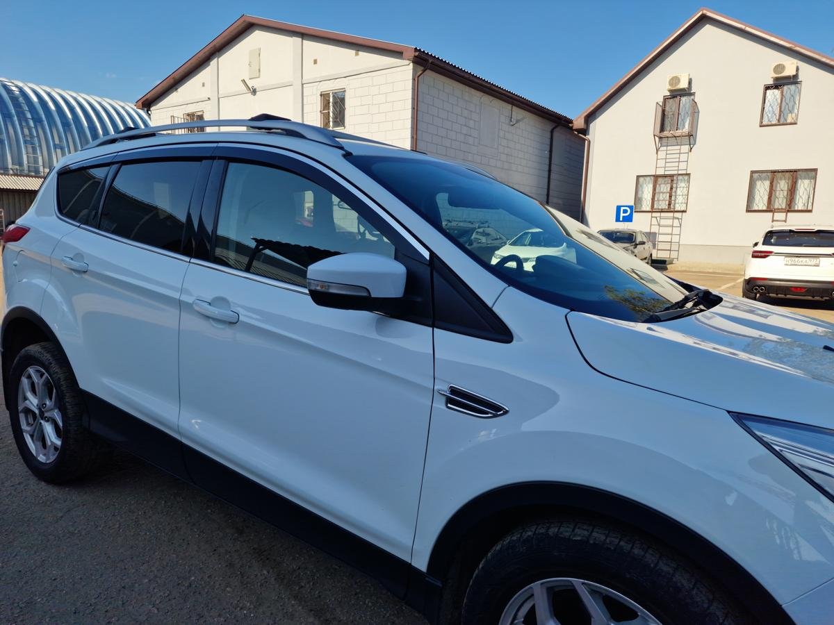 Дефлекторы окон 2D с хром накладками 6 шт. для Ford Kuga II Рестайлинг