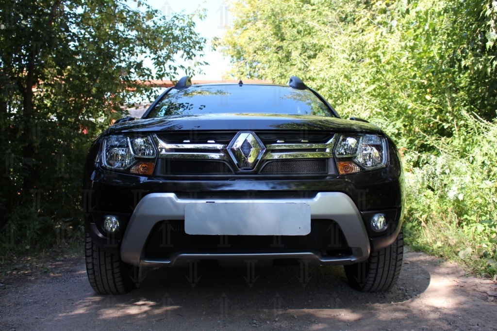 Защитная сетка радиатора верх для Renault Duster I Рестайлинг