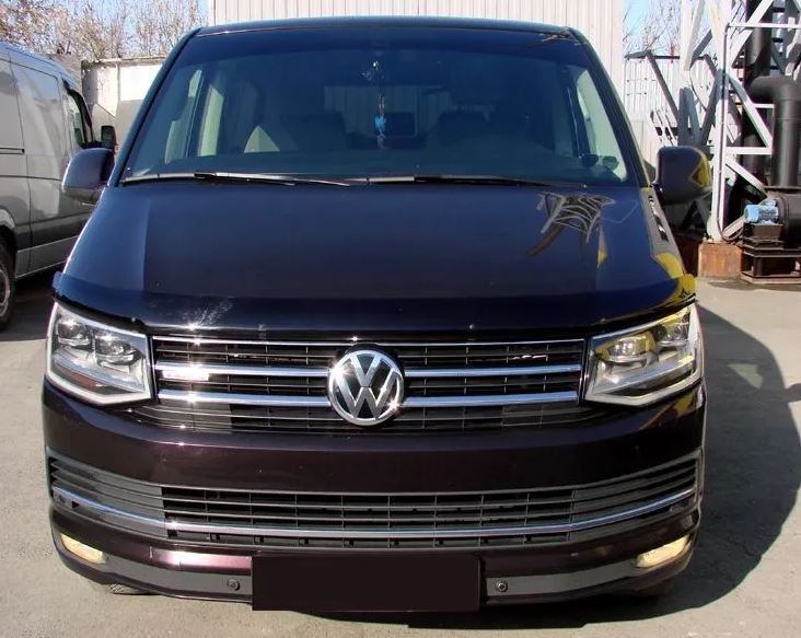 Дефлектор капота темный для Volkswagen Transporter T6 Рестайлинг