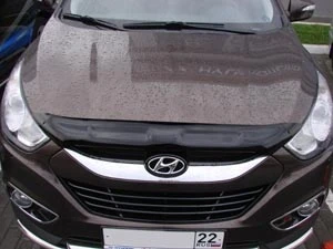 Дефлектор капота темный для Hyundai ix35 I Рестайлинг  SIM NLD.SHYIX351012