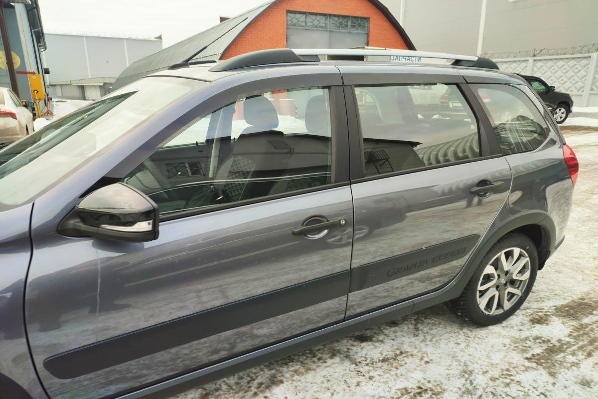 Дефлекторы окон 2D 6 шт (для кузова универсал) для LADA (ВАЗ) Granta I Рестайлинг