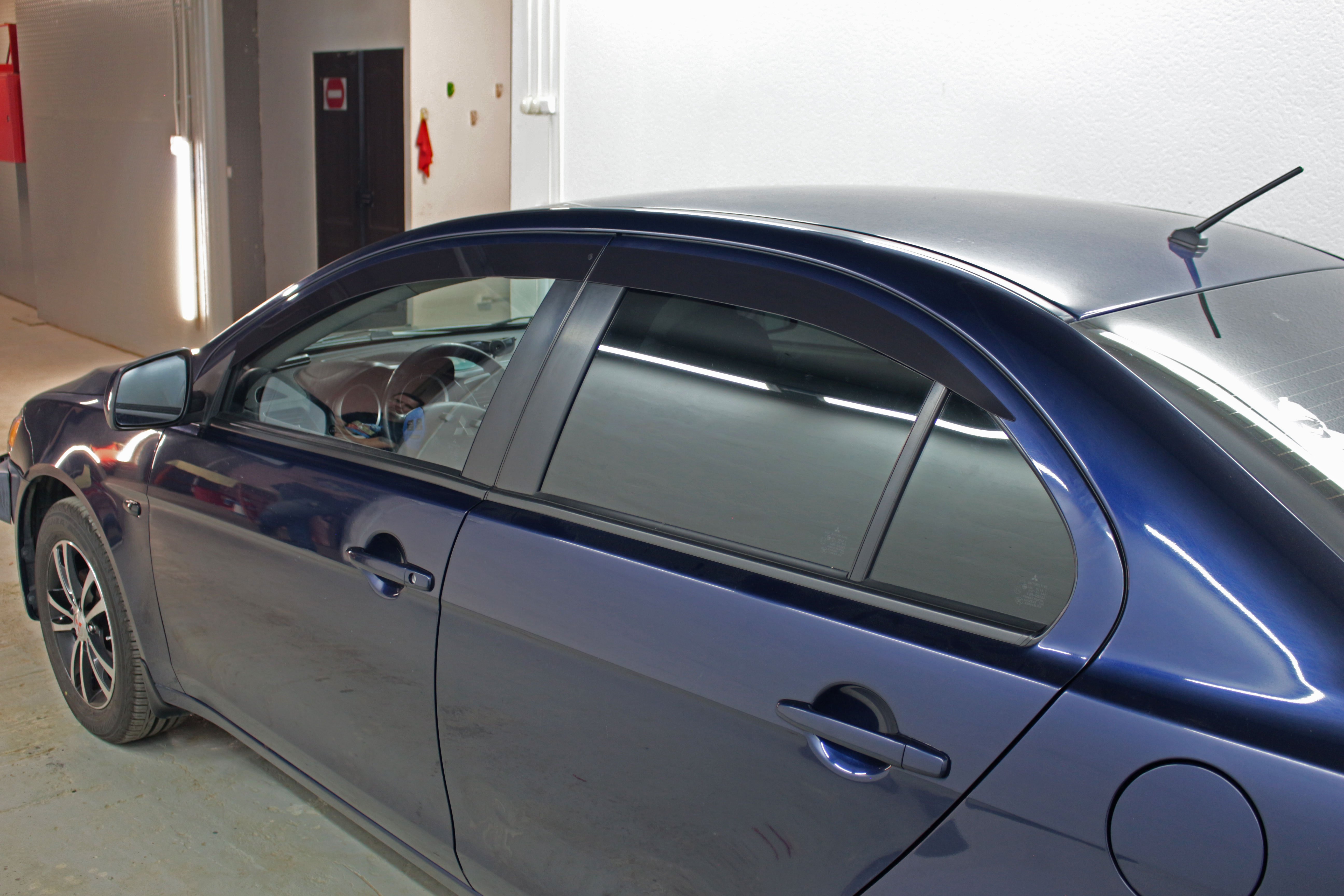 Дефлекторы окон 2D 4 шт для Mitsubishi Lancer X Рестайлинг