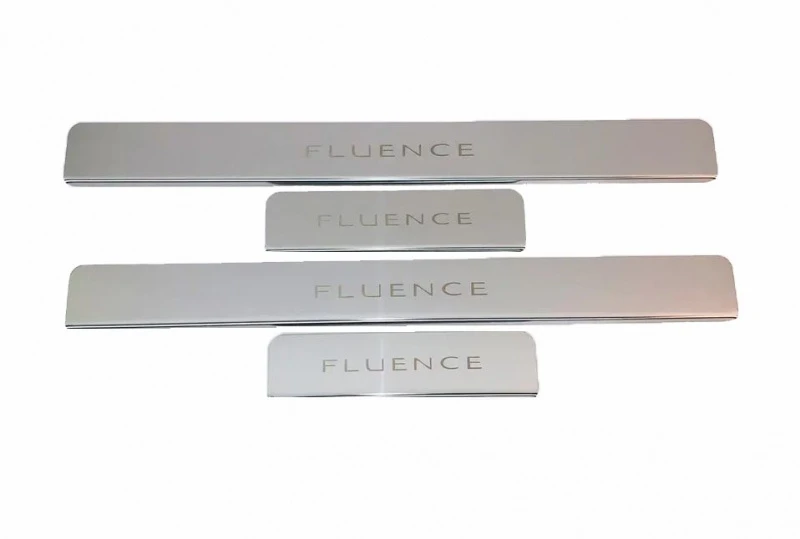 Накладки на пороги из нержавеющей стали 4шт. для Renault Fluence I Рестайлинг  INOX INOX.REN.FLU.2014.ST