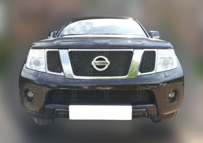 Комплект сеток black верх и низ для Nissan Pathfinder III Рестайлинг Черный Стрелка 11 NPAF11-12.top.black-NPAF11.bot.black