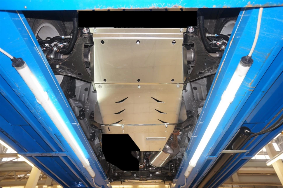 Защита КПП и РК ( 2 части) для Mitsubishi Pajero III Рестайлинг