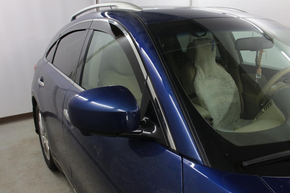 Дефлекторы окон с хром накладками 2D 6 шт для Infiniti QX70