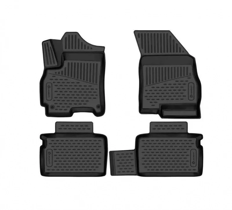 Коврики 3D в салон полиуретан 4шт для Chery Tiggo 4 I Рестайлинг Черный FORMAT FORMAT.3DA04948210