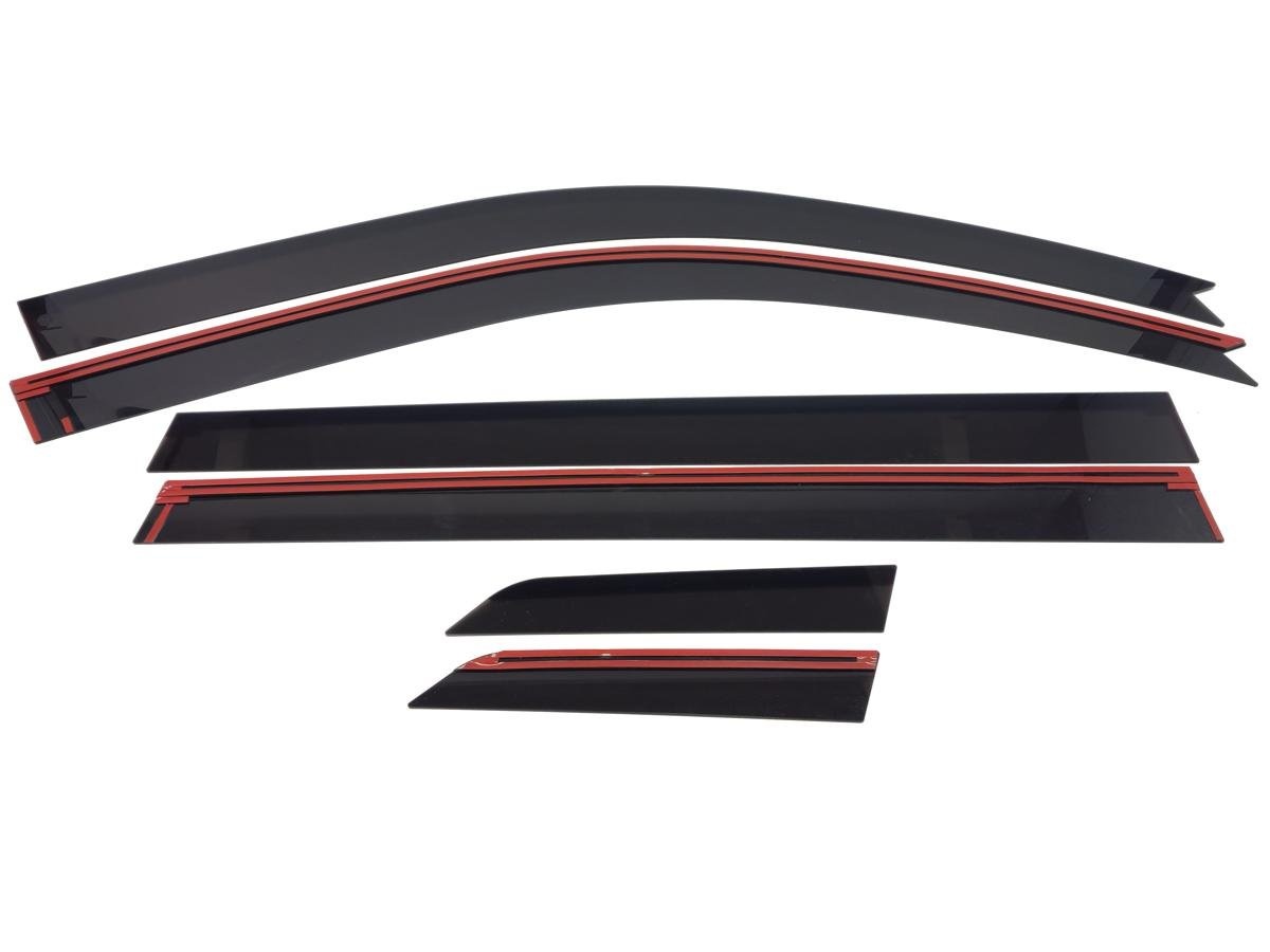 Дефлекторы окон 2D 6 шт для SsangYong Rexton IV Рестайлинг
