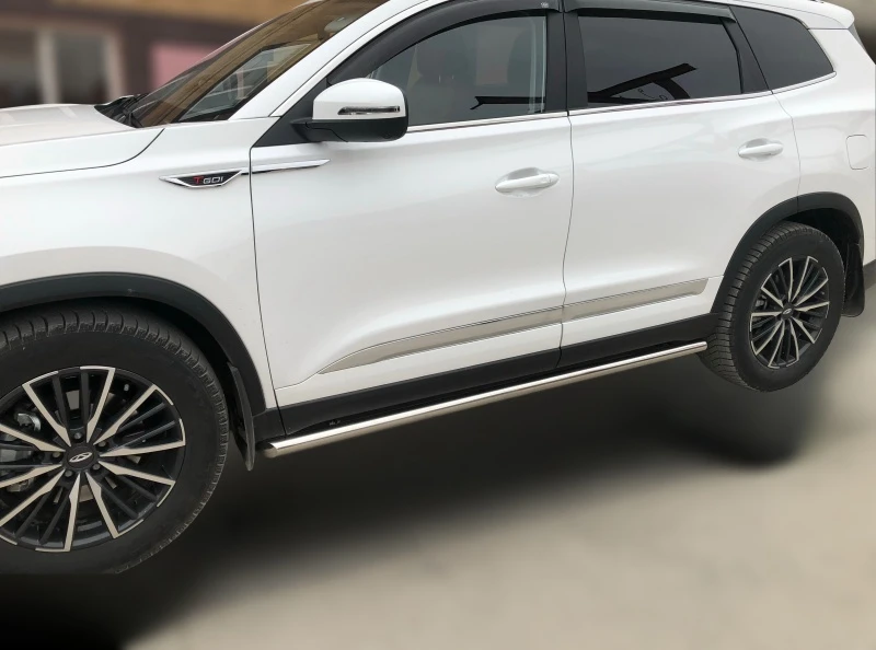 Пороги труба d53 мм для Chery Tiggo 8 Pro Max I Рестайлинг  Юко CTGPM.8.22.32